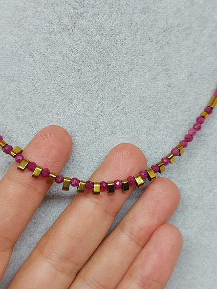 Dream Serisi Yakut Taşı 3mm Kolye (45324) - 3