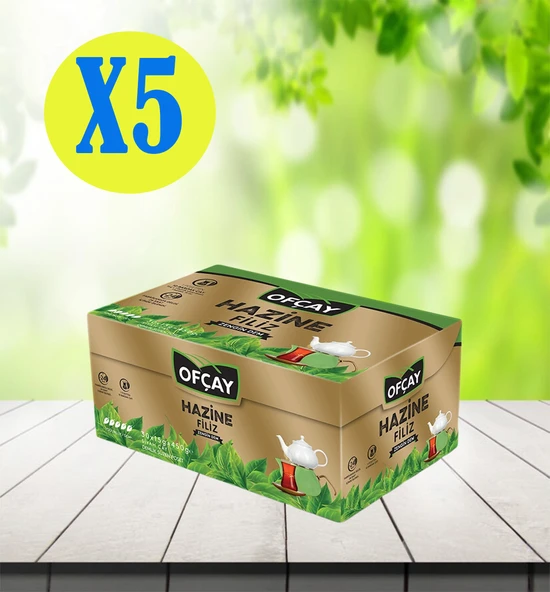 Ofçay Hazine Zengindem 30 X 15gr Demlik Poşet Çay X 5 Adet