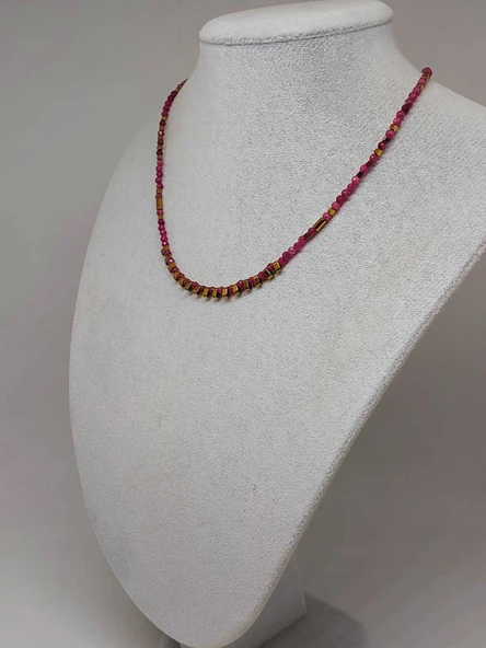 Dream Serisi Yakut Taşı 3mm Kolye (45324) - 6