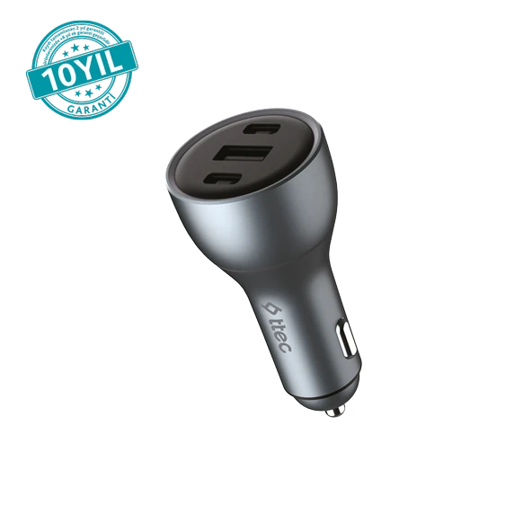 TTEC SmartCharger PD 130W Araç Hızlı Şarj Aleti 2 USB-C+USB-A - 3