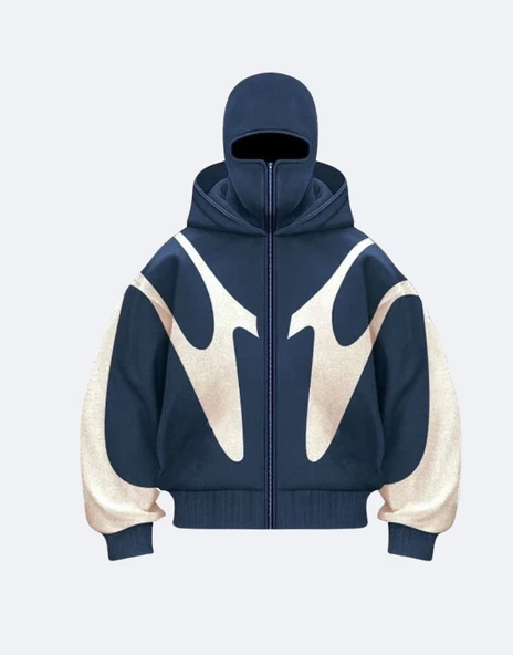 Premium Zip Designer Hoodie Mask Ceket