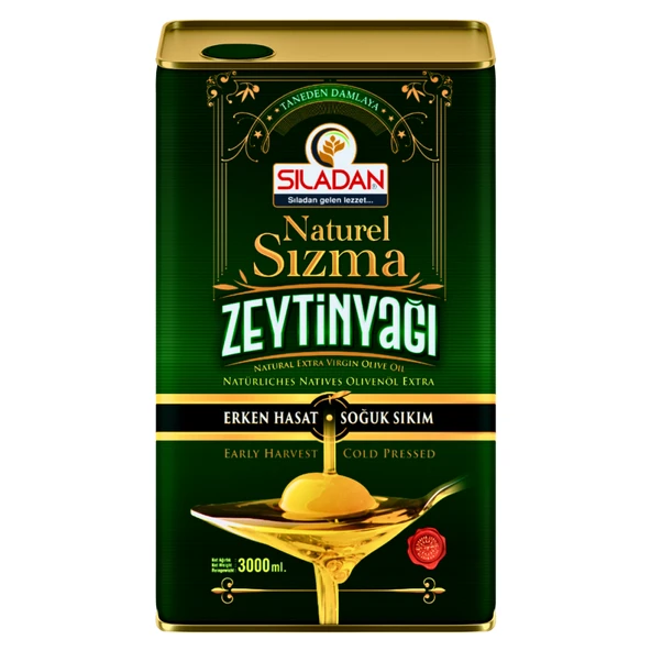 Sıladan Naturel Sızma Zeytinyağı 3L