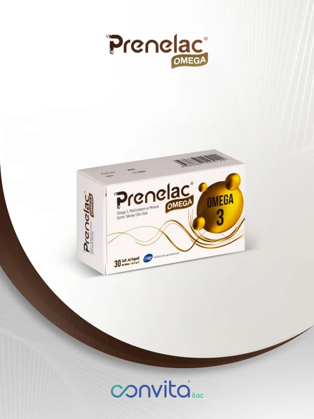 PRENELAC OMEGA 3 TAKVİYE EDİCİ GIDA 30 SOFT JEL KAPSÜL