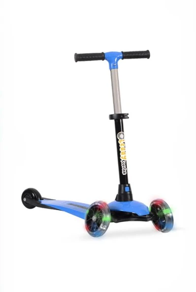 Leddy Pembe Led Işıklı 3 Tekerlekli Scooter