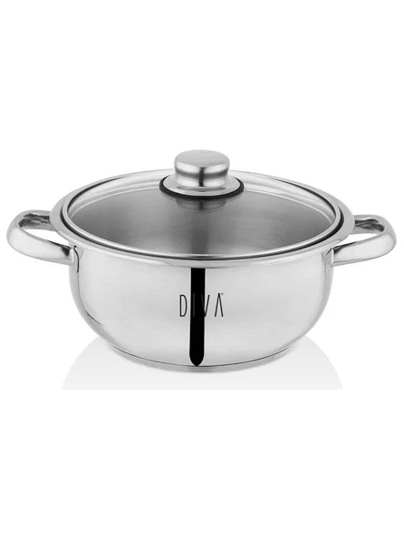 Schafer Diva Vento Çelik Tencere Seti-10 Parça-Inox - 3