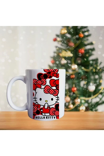 Ghostbusters Hello kitty temalı porselen kupa