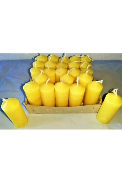 Online Kapında Dekoratif Lux Kütük Mumu 12'li