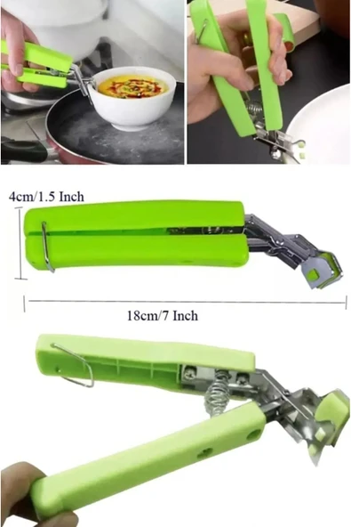 VİZON Silikon Uçlu Tava Tencere Sahan Kase Tutma Kolu Pratik Tencere Tava Tutacak - 2