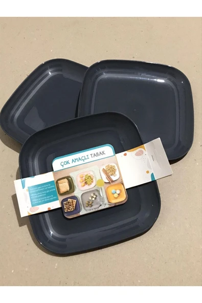 YTZ VIP Çok Amaçlı 3 Lü Pratik Tabak Seti - 4
