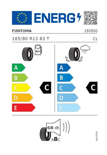 Funtoma 165/80 R13 TL 83T ROADFUN Yaz lastiği (Üretim Tarihi:2025) - 2