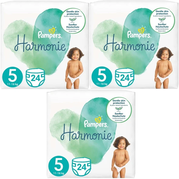 Prima Pampers Harmonie Bebek Bezi Beden:5 (11-16KG) Junior 72 Adet Aylık Ultra Fırsat Pk ürün görseli