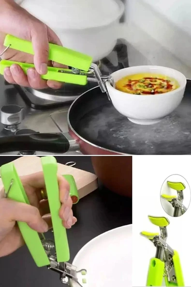 Online Kapında 2 Adet Silikon Uçlu Tava Tencere Sahan Kase Tutma Kolu Pratik Tencere Tava Tutacak ürün görseli 1