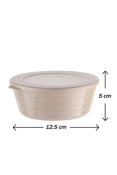 Online Kapında 12li Saklama Kabı Seti Yuvarlak Kapaklı Renkli Kase Sızdırmaz Kap Tazelik Korur - 2