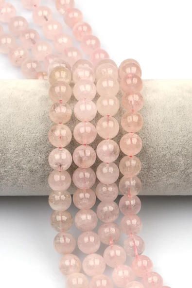 Morganit Doğaltaş ( A Kalite ) Dizi 10 mm Küre Kesim ürün görseli