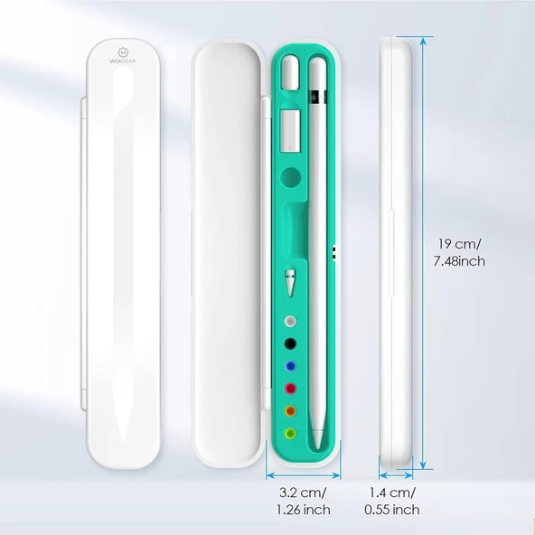 Tablet Kalemi Koruma Kutusu Kalemlik Apple Pencil 1/2/usb C/pro ve Tüm Marka Kalemler Ile Uyumlu - 6