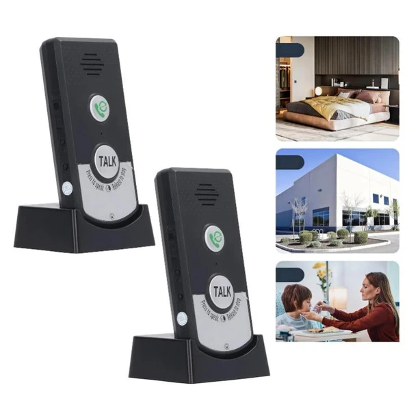 Monozone Diyafon İnterkom Audio Kablosuz Konuşmalı Diyafon Kapı Zili Uzun Mesafe İki Yönlü Zil - 4