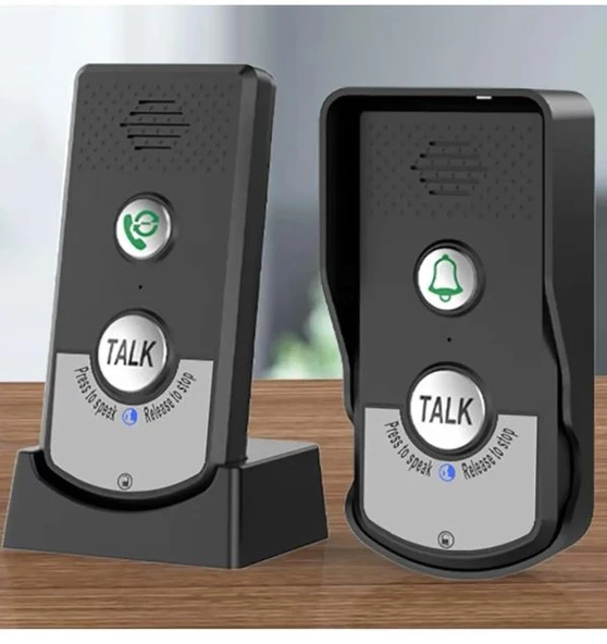 Monozone Diyafon İnterkom Audio Kablosuz Konuşmalı Diyafon Kapı Zili Uzun Mesafe İki Yönlü Zil - 2