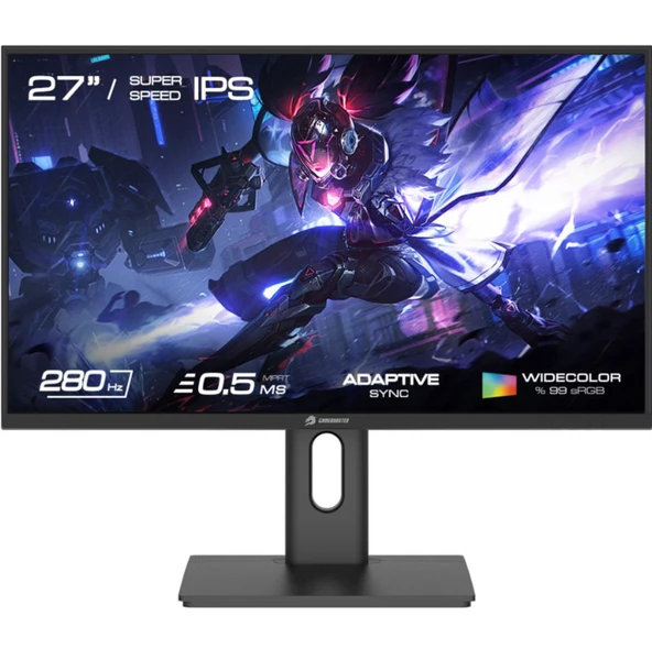 Gamebooste Monitör 27" Gb-2729Ff Pıvot 0.5Ms 280Hz 2Xhdmı Dp1920X1080 Freesync Gsync Gamıng