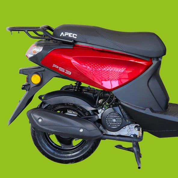 APEC PS3 49.4CC BENZINLI MOPED KIRMIZI - 2