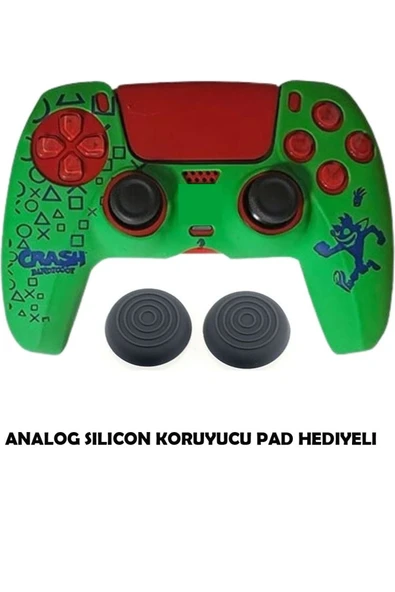 DeadSkull PS5 Dualsense Koruyucu Silikon Kılıf + Analog Silikon Koruyucu