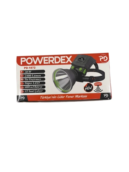 Powerdex PD-1872 30 Watt 2400 Lümen Profesyonel Sensörlü Kafa Feneri - 4