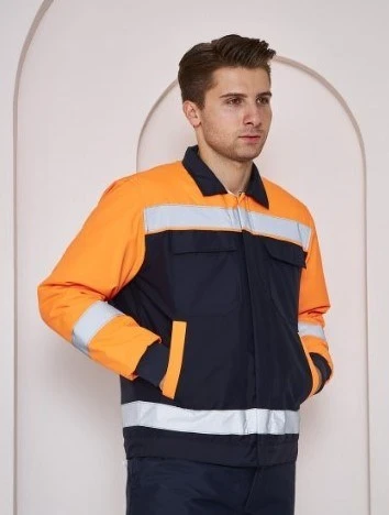 Orange Safety Soğuk Hava Montu Su ve Rüzgar İticili Turuncu - Resim 2