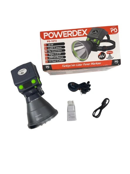 Powerdex PD-1872 30 Watt 2400 Lümen Profesyonel Sensörlü Kafa Feneri - 3