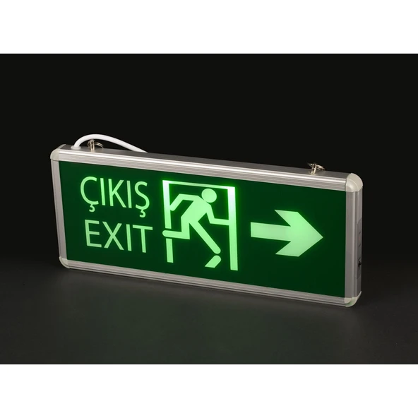 Noas Acil Çıkış 3W Sağ - Sol Çift Yönlü Acil Çıkış Armatürleri Yönlendirme Levhası - 2