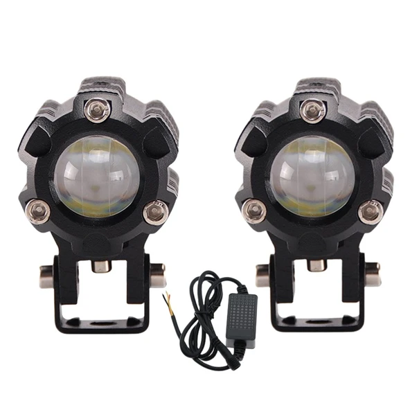 Off-Road Sis Lambası 6.5cmx4.5cmx6.5cm Beyaz-Sarı 10w 12-80v Set - 5