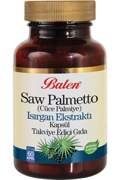 Saw Palmetto & Isırgan Ekstraktı Kapsül 375 Mg 60 Kapsül