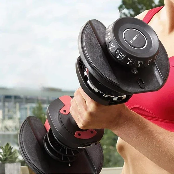 Valkyrie 24kg Ayarlanabilir Dambıl Seti (1 Adet) Profesyonel 1. Kalite Dumbbell Kolay Kullanım Ev İçin İdeal Dambıl - 10