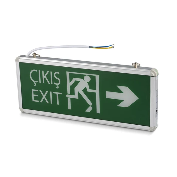 Noas Acil Çıkış 3W Sağ - Sol Çift Yönlü Acil Çıkış Armatürleri Yönlendirme Levhası - 3