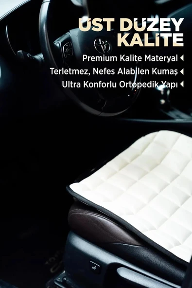 Fiat Tipo Antrasit Renk Tay Tüyü Cepli & Terletmez Sırtlı Oto Koltuk Minder Seti - Koltuk Koruma Kılıfı (ÖN & ARKA TAM SET) - 4