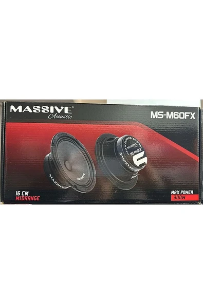 Massive MS-M60FX 16 Cm Midrange 300W Maksimum 120W RMS Çift Fiyatıdır - 1