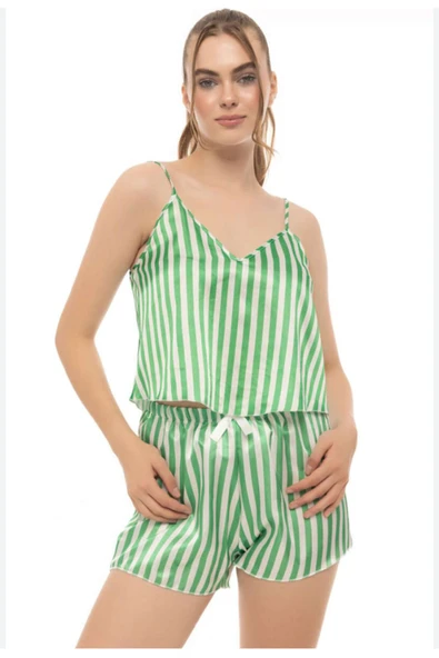 ABAYSTECH Love secret alt üst şortlu pijama