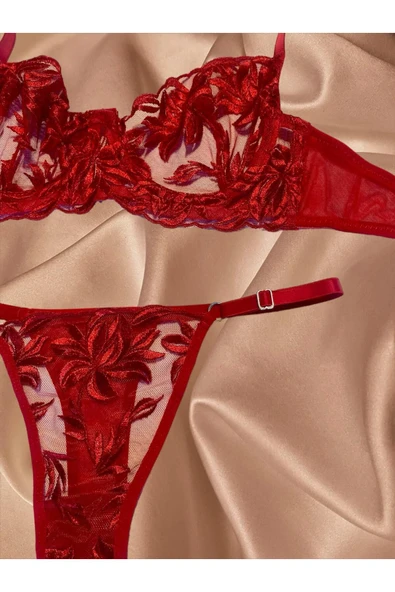 Mermaid Lingerie Bralet İç Çamaşır Takım - Resim 3