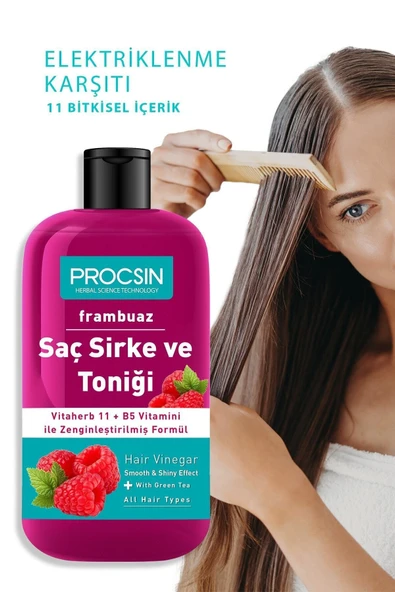 PROCSİN YAĞ DENGELEYİCİ FRAMBUAZLI SAÇ SİRKE VE TONİĞİ 250 ML