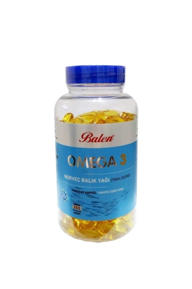 Omega 3 Norveç Balık Yağı Omega3 Fish Oil 1380 mg X 200 Kapsül