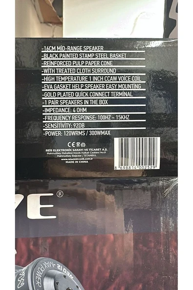 Massive MS-M60FX 16 Cm Midrange 300W Maksimum 120W RMS Çift Fiyatıdır - 5