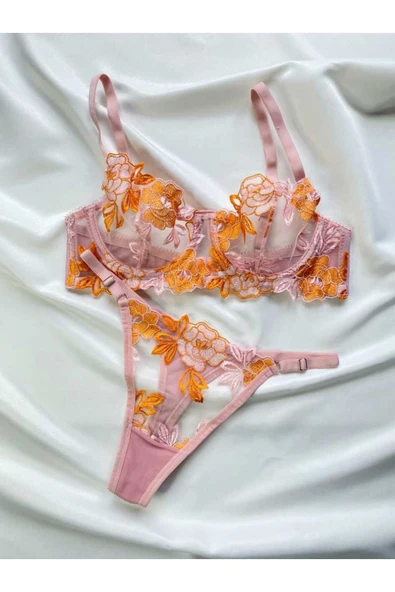 CozyChic Arona Lingerie Rose Model Balenli Sütyen Takımı