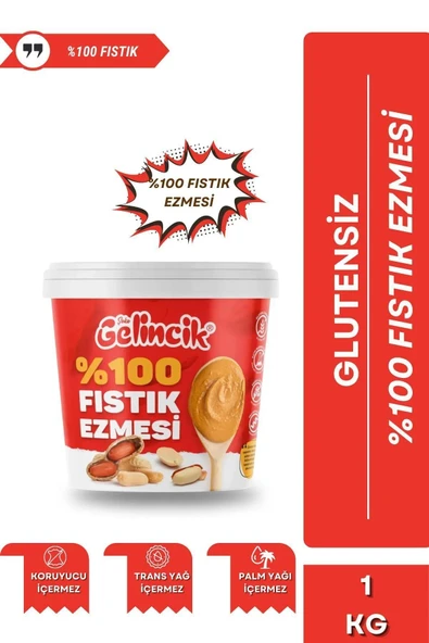 Gelincik 3'lü Set %100 Saf Doğal Katkısız Taze Çekim Glutensiz Şekersiz Fıstık Ezmesi Özel 3 AL 2 Öde