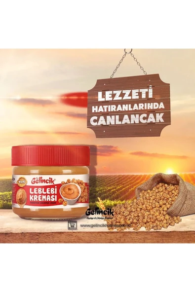 Gelincik Kahvaltılık Sürülebilir Doğal Katkısız 320gr Özel Üretim Orijinal Leblebi Kreması - 5
