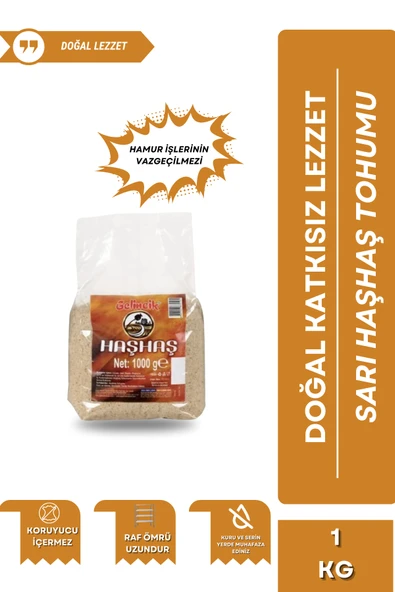 Gelincik Sarı Haşhaş Tohumu 1 kg ürün görseli 1