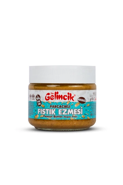 Gelincik Kahvaltılık Sürülebilir Doğal Katkısız 300gr Özel Üretim Şekersiz Parçacıklı Fıstık Ezmesi - Resim 5