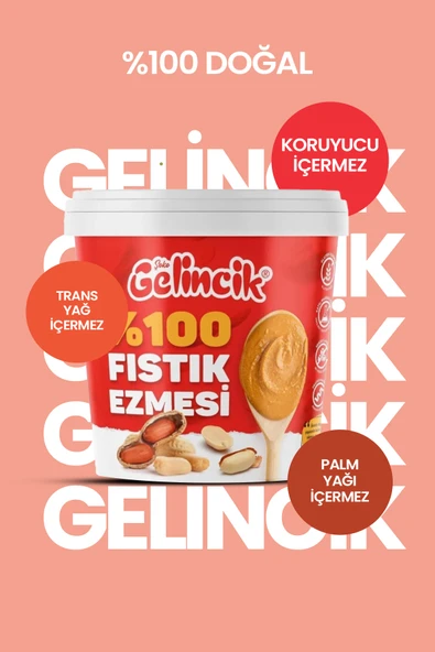 Gelincik 3'lü Set %100 Saf Doğal Katkısız Taze Çekim Glutensiz Şekersiz Fıstık Ezmesi Özel 3 AL 2 Öde - Resim 2