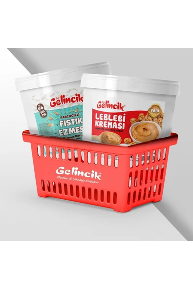 Gelincik 5Kg Parçacıklı Fıstık Ezmesi ve 5Kg Leblebi Kreması Kasım Sepeti