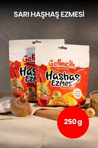 Gelincik Hamur Işlerinde Kahvaltılık Doğal 250gr Özel Üretim Sarı Haşhaş Ezmesi ürün görseli 1
