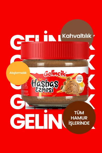Gelincik Sarı Haşhaş Ezmesi 300 Gr Kavanoz - Resim 2