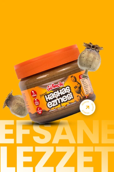 Gelincik Kahvaltılık Sürülebilir Doğal Katkısız 320gr Özel Üretim Şekerli Haşhaş Ezmesi - Resim 3
