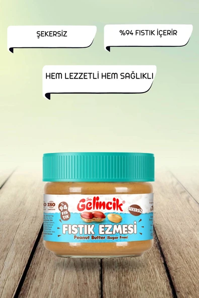 Gelincik Kahvaltılık Sürülebilir Doğal Katkısız 320gr Özel Üretim Şekersiz Fıstık Ezmesi Krem - 4
